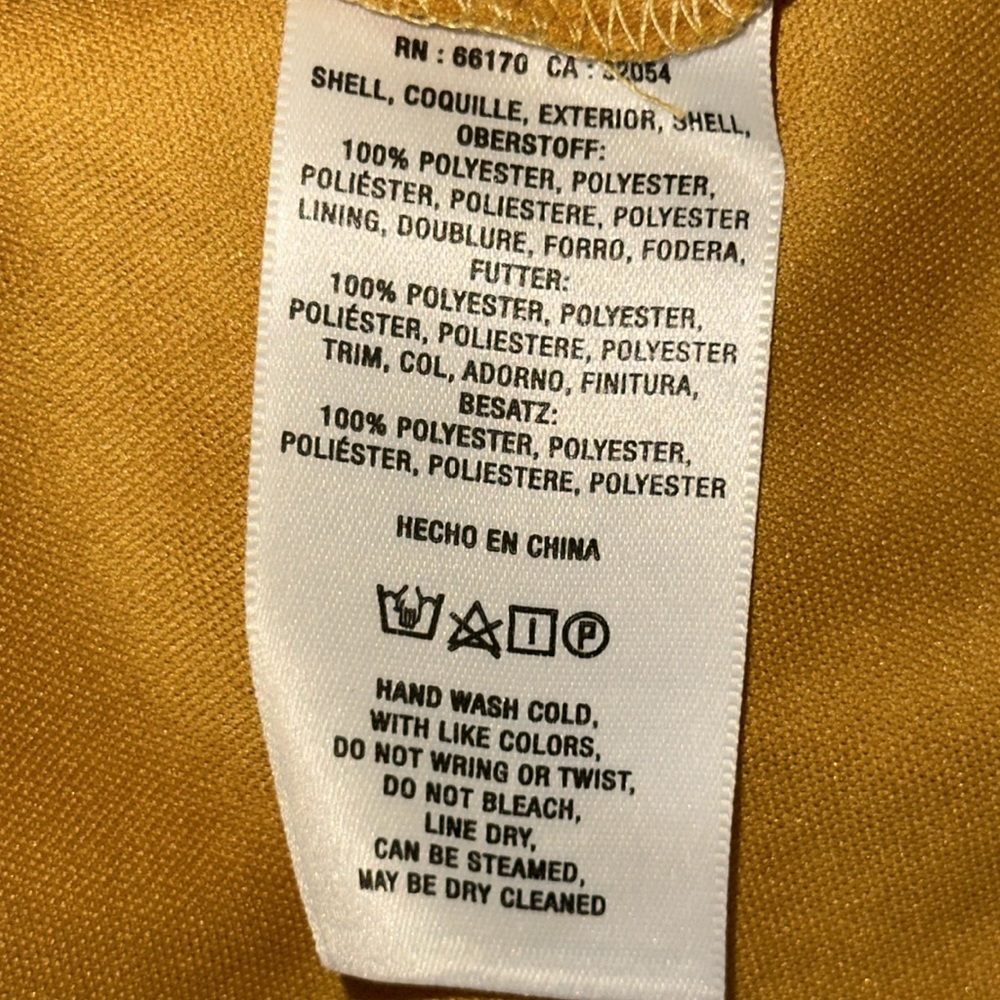 Anthropologie Maeve Mustard Yellow Long Sleeve Lace Detail Dress Sz. S - Picture 5 of 7